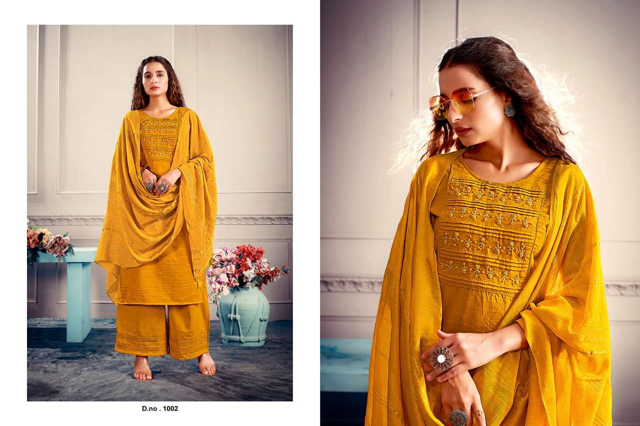 Jinesh Nx Aafreen Catalog Parampara Silk Kurti with Bottom Dupatta Wholesale
