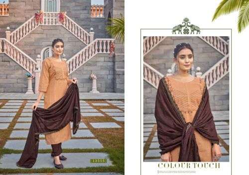 Kalaroop Gloster Catalog  Designer Wear Kurti Pant With Dupatta