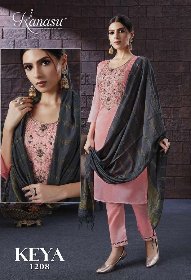 Kanasu Keya Catalog Festive Wear Designer Ready Made Dress Materials Wholesale