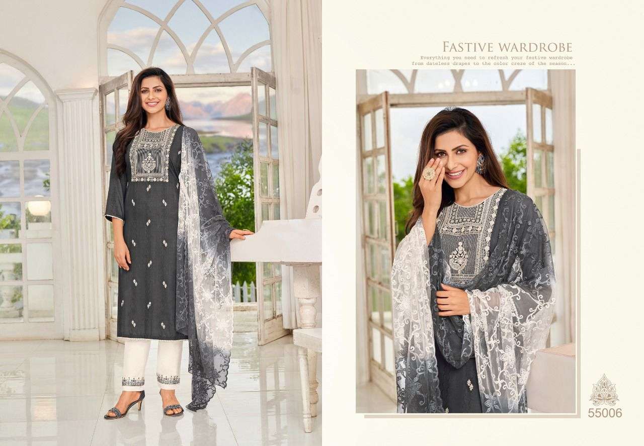 Kapil Trendz Kanika Catalog Silk Cotton Kurti Bottom With Dupatta Wholesale