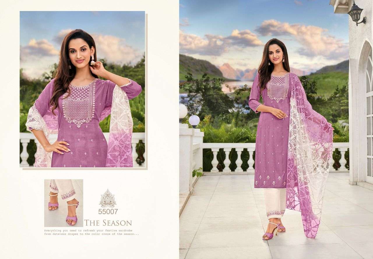 Kapil Trendz Kanika Catalog Silk Cotton Kurti Bottom With Dupatta Wholesale