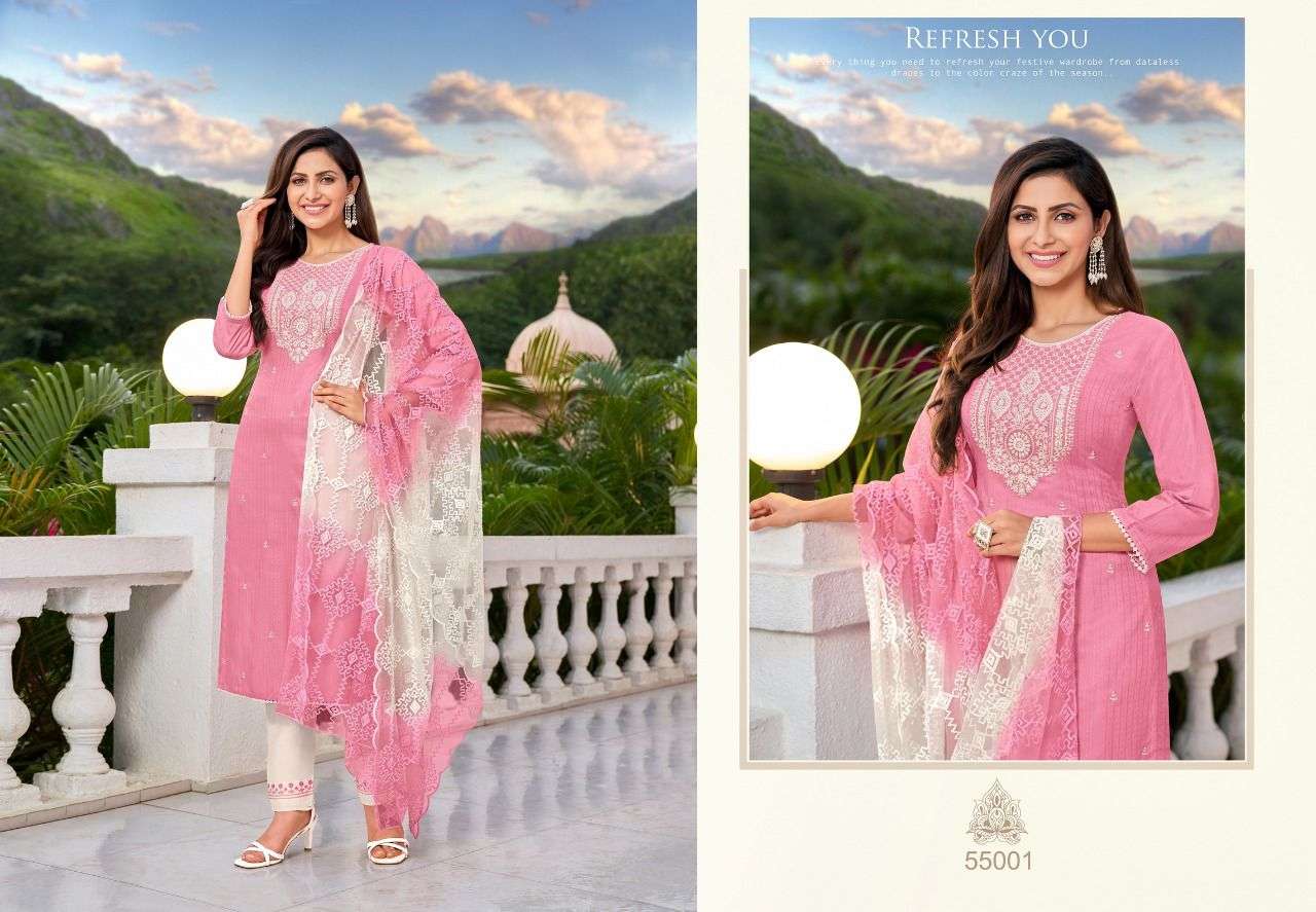 Kapil Trendz Kanika Catalog Silk Cotton Kurti Bottom With Dupatta Wholesale