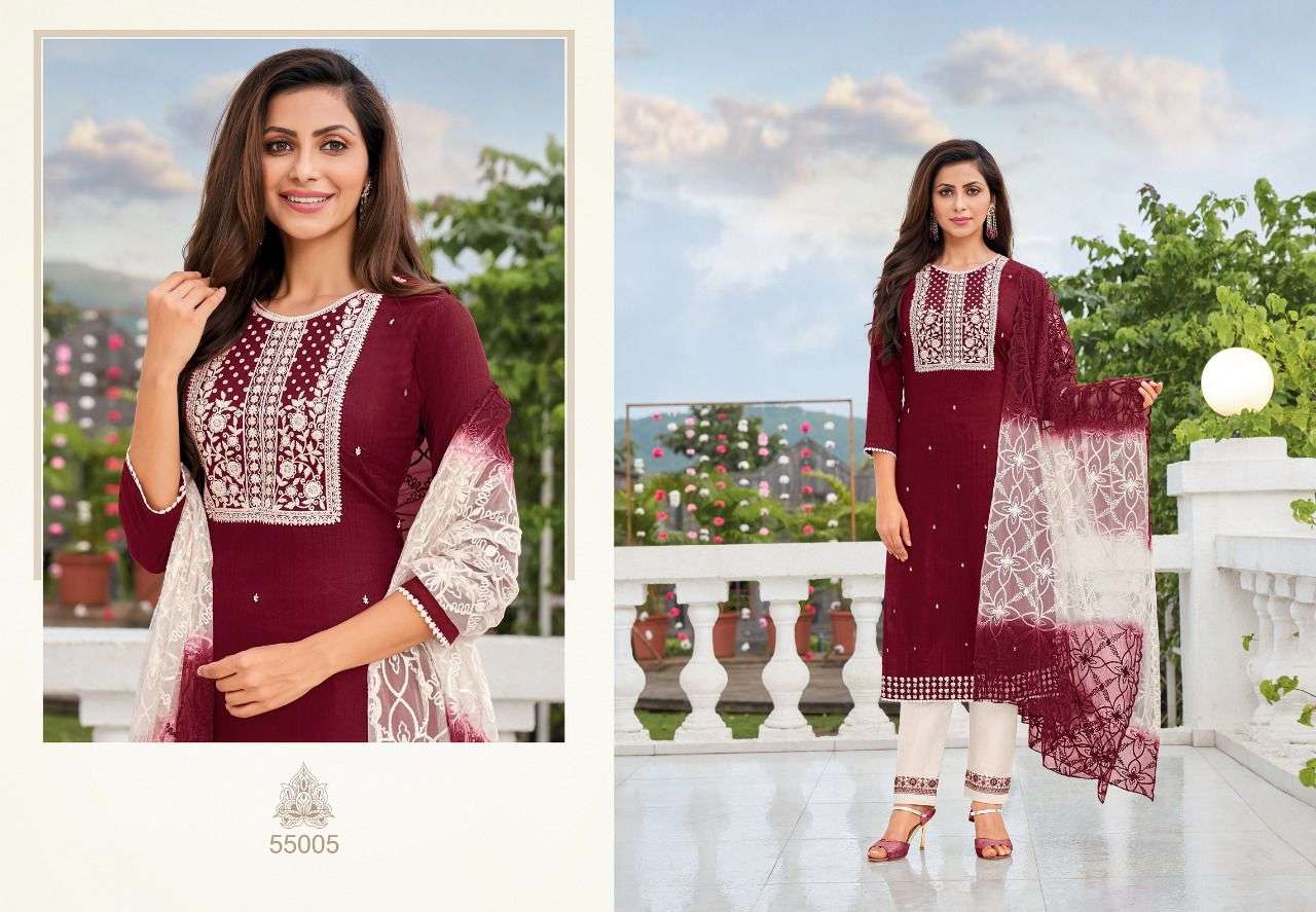 Kapil Trendz Kanika Catalog Silk Cotton Kurti Bottom With Dupatta Wholesale