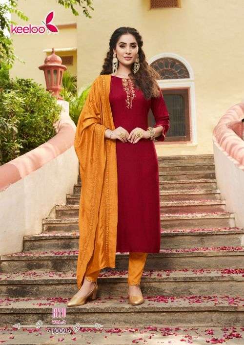 Keeloo Bittu Vol 2 Catalog Fancy Wear Wholesale Kurti Pant With Dupatta
