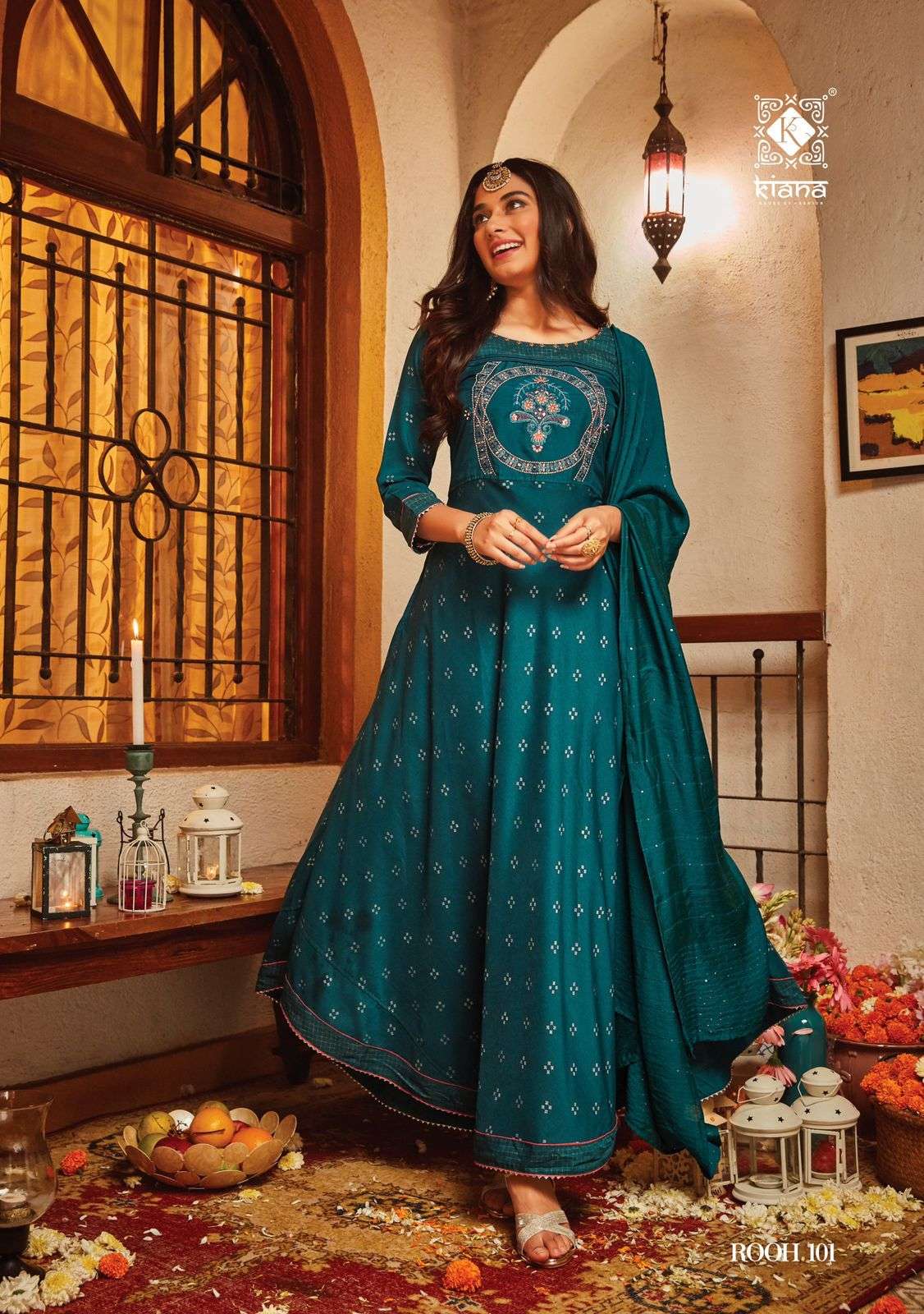 Kiana Rooh Catalog Party Wear Wholesale Kurti With Dupatta