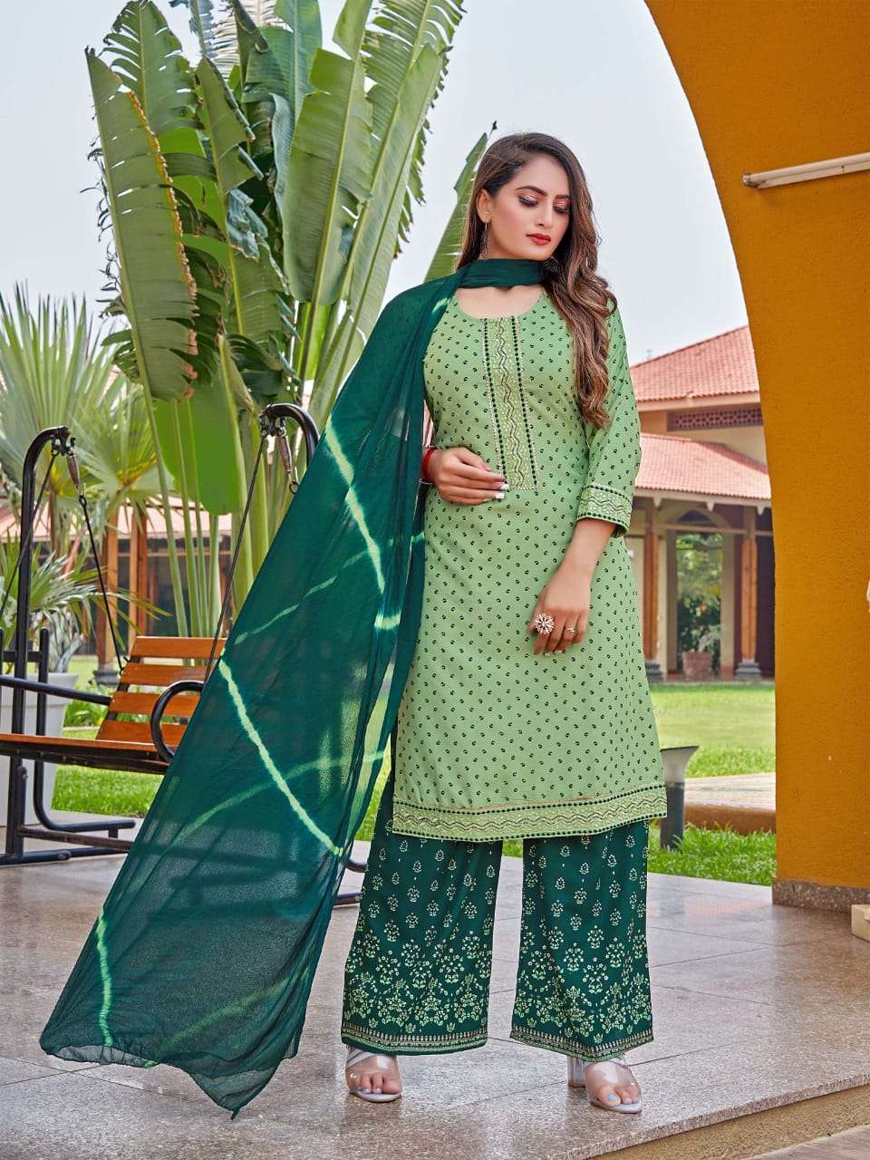 Kinti Chunri Catalog Festive Wear Kurti Plazo With Dupatta Wholesale