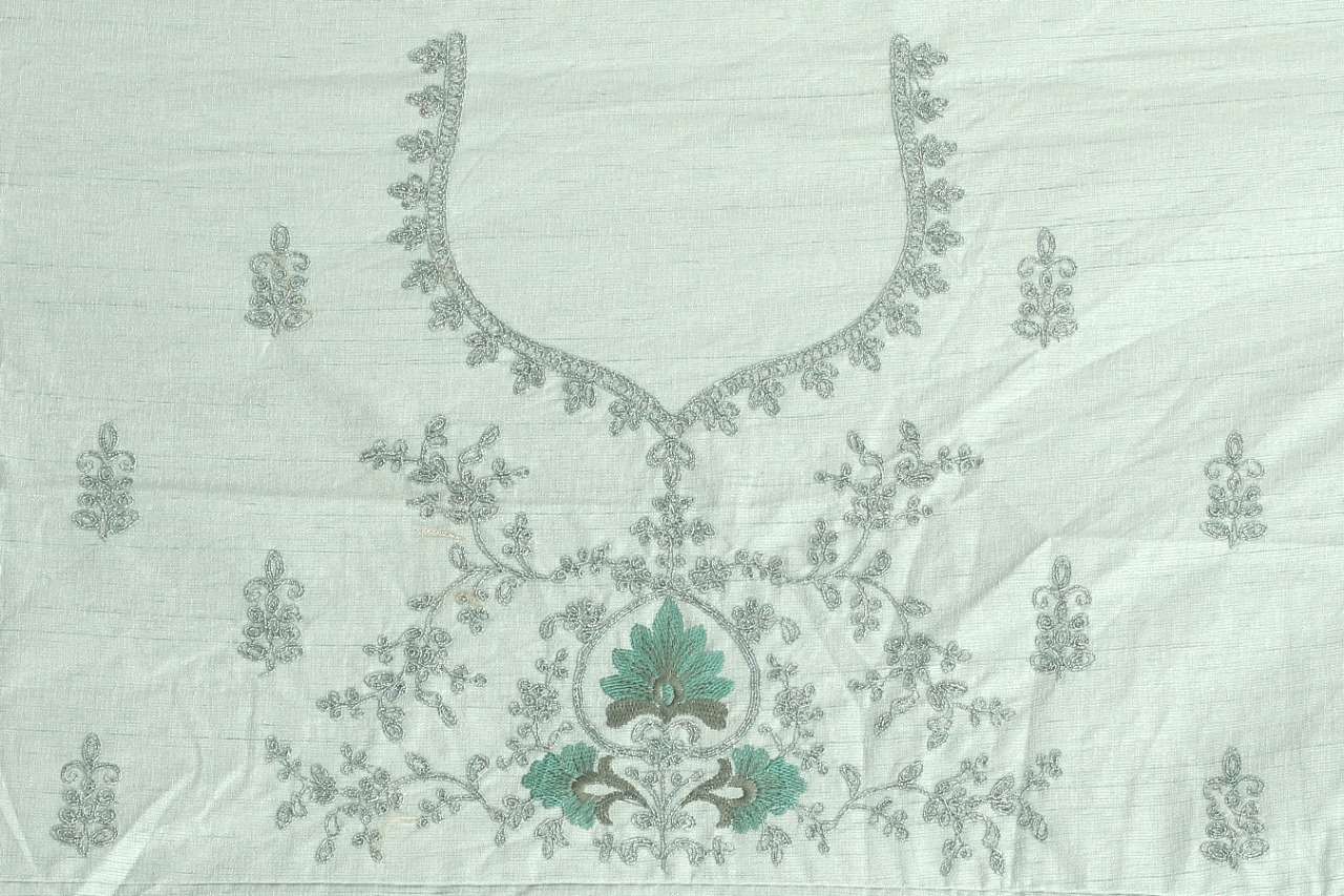 Light Pista Exclusive Wear Silk Embroidered Lehenga Choli Wholesale