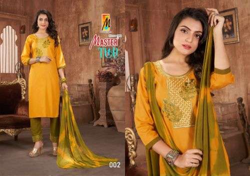 Master Titli Catalog Regular Wear Rayon Kurti Pant With Dupatta Wholesale