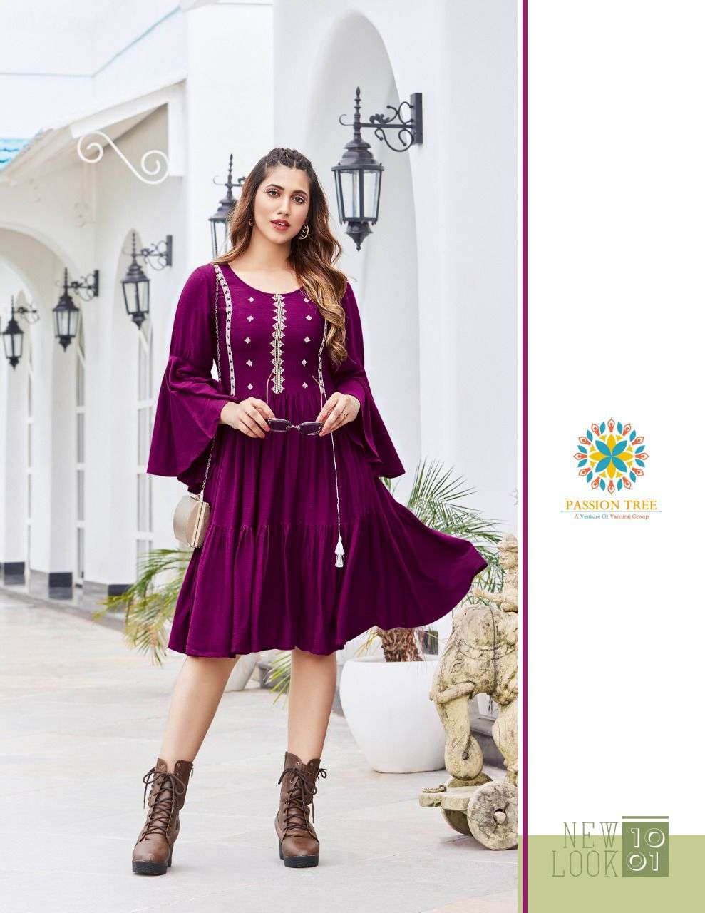 Passion Tree Flair Fly Vol 1 Catalog Designer Tunic Wear Kurti Top Wholesale
