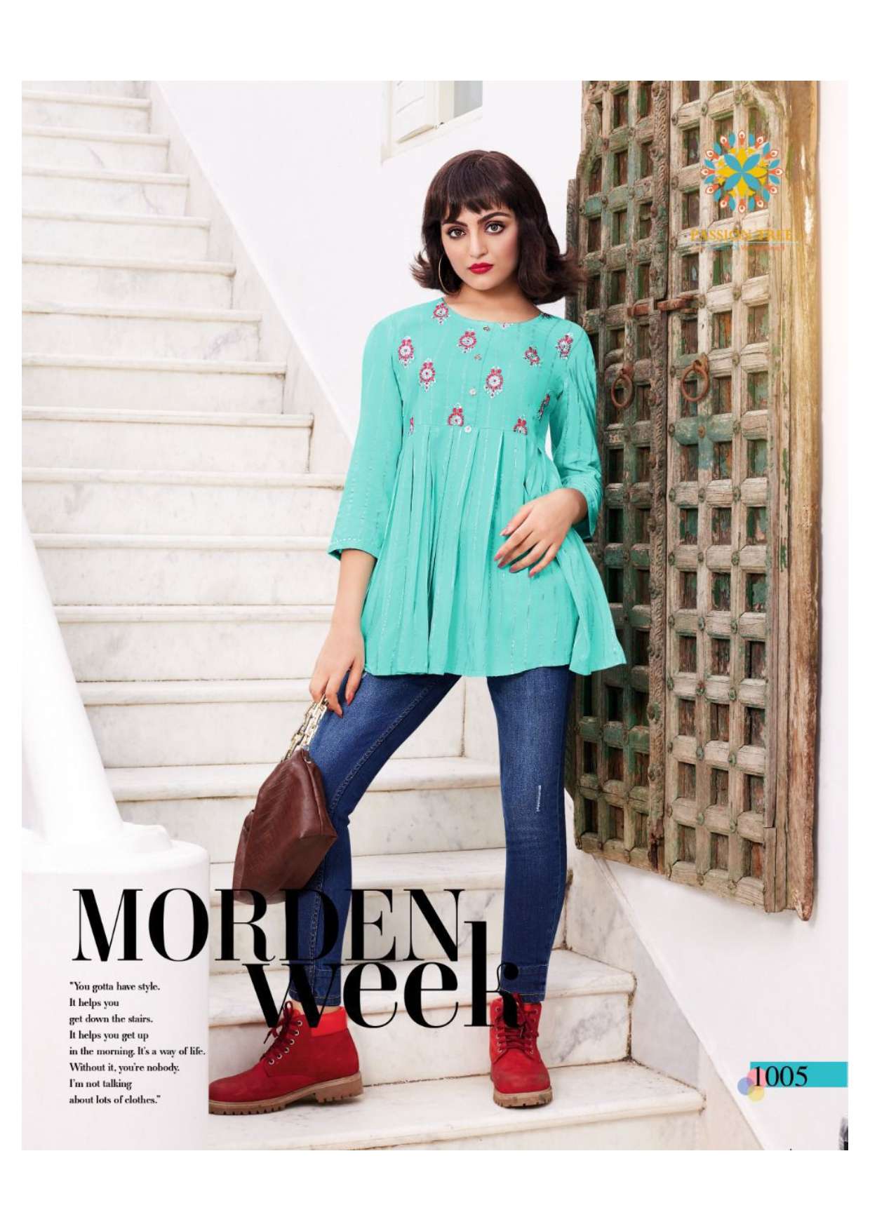 Passion Tree Flair Studio Vol 1 Catalog Designer Tunic Wear Top Wholesale
