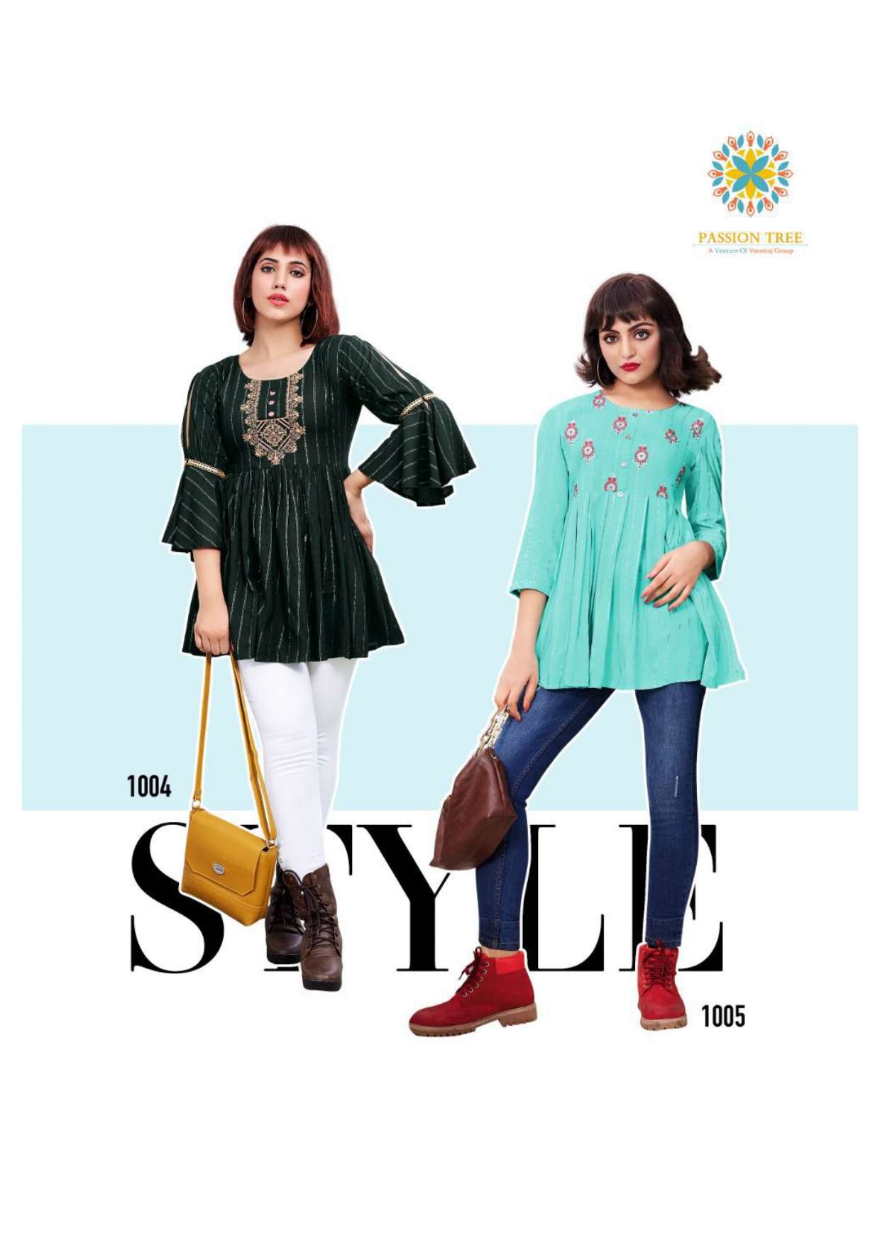 Passion Tree Flair Studio Vol 1 Catalog Designer Tunic Wear Top Wholesale