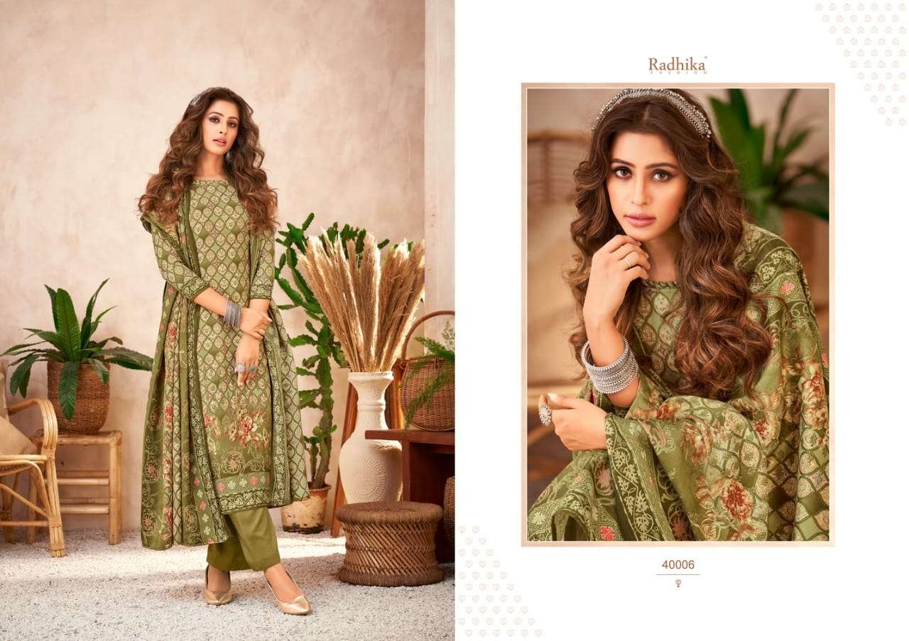 Radhika Sumyra Hayaana Catalog Pashmina Dress Materials Wholesale