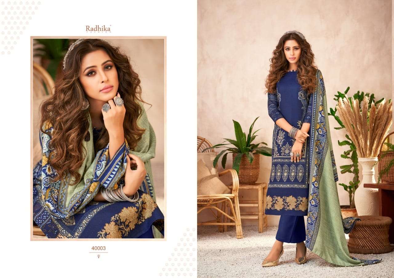 Radhika Sumyra Hayaana Catalog Pashmina Dress Materials Wholesale