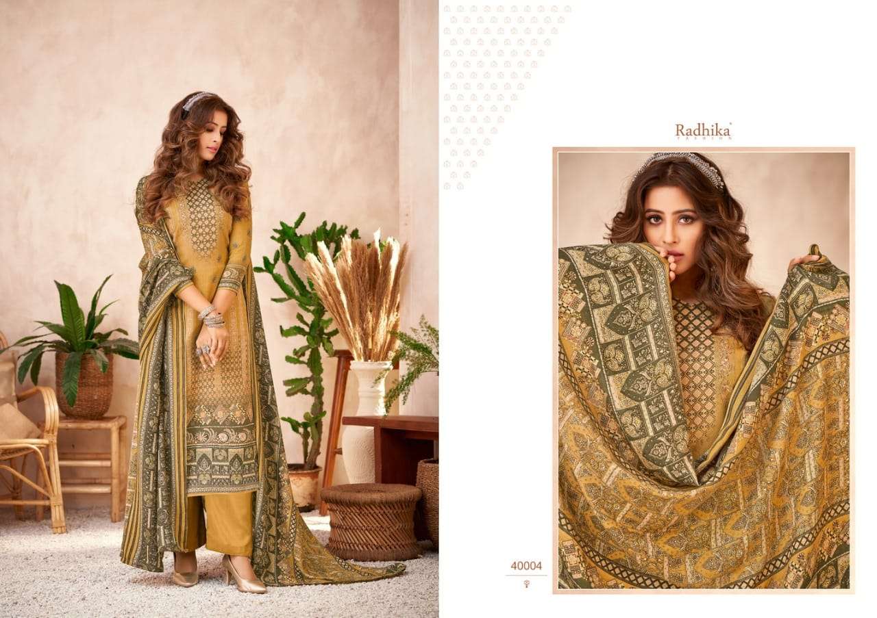 Radhika Sumyra Hayaana Catalog Pashmina Dress Materials Wholesale