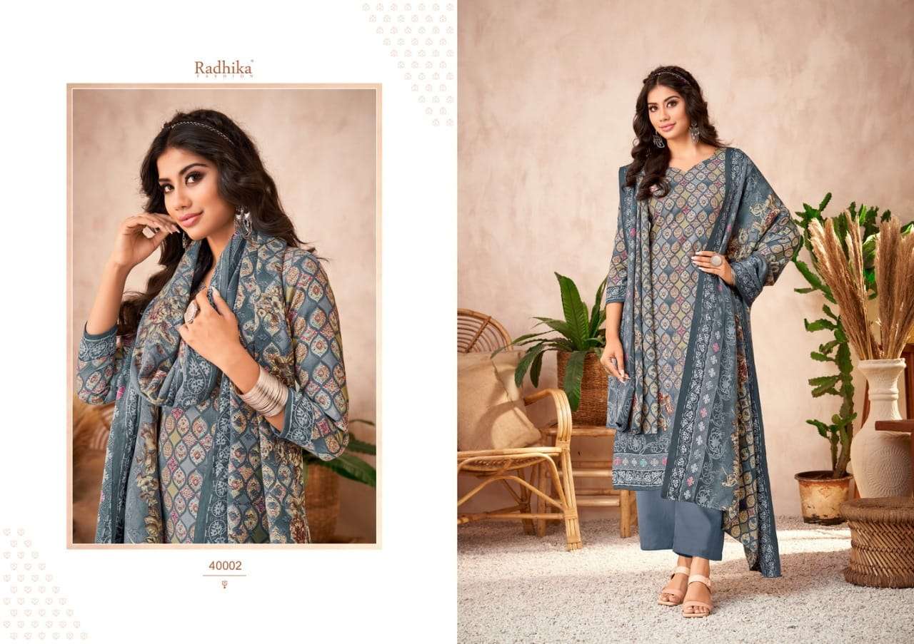 Radhika Sumyra Hayaana Catalog Pashmina Dress Materials Wholesale