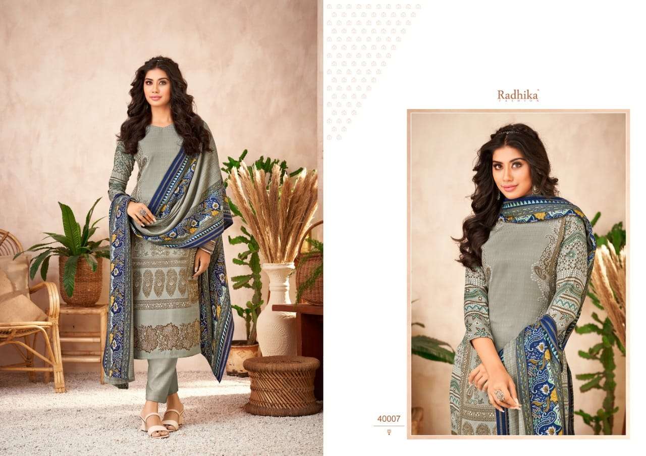 Radhika Sumyra Hayaana Catalog Pashmina Dress Materials Wholesale