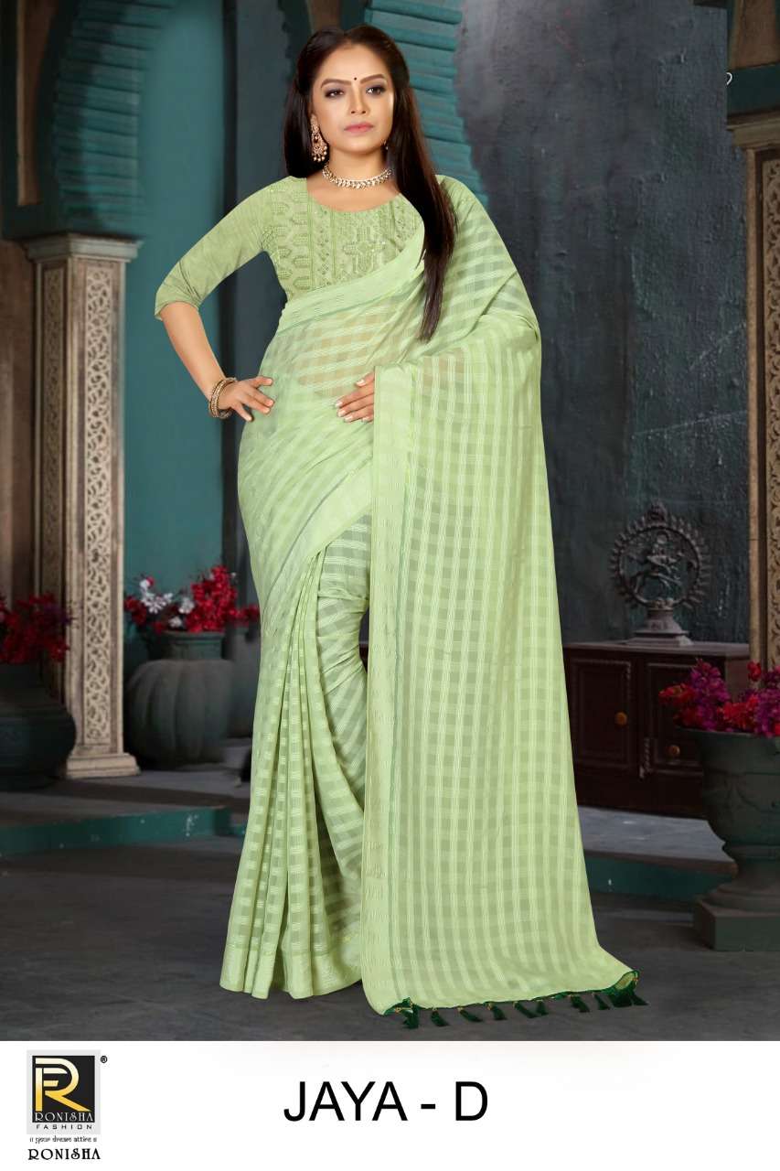 Ronisha Hema Catalog Casual Georgette Sarees Wholesale