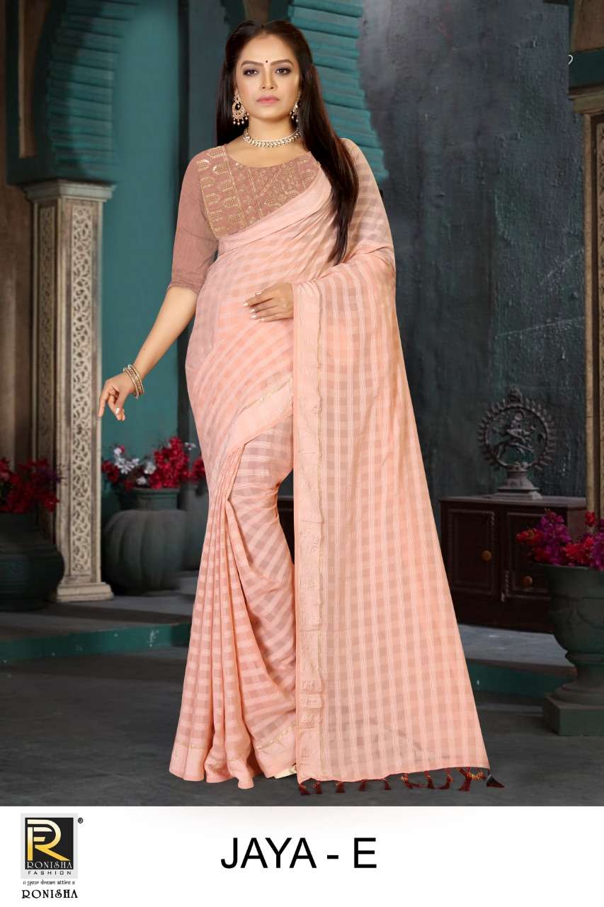 Ronisha Hema Catalog Casual Georgette Sarees Wholesale