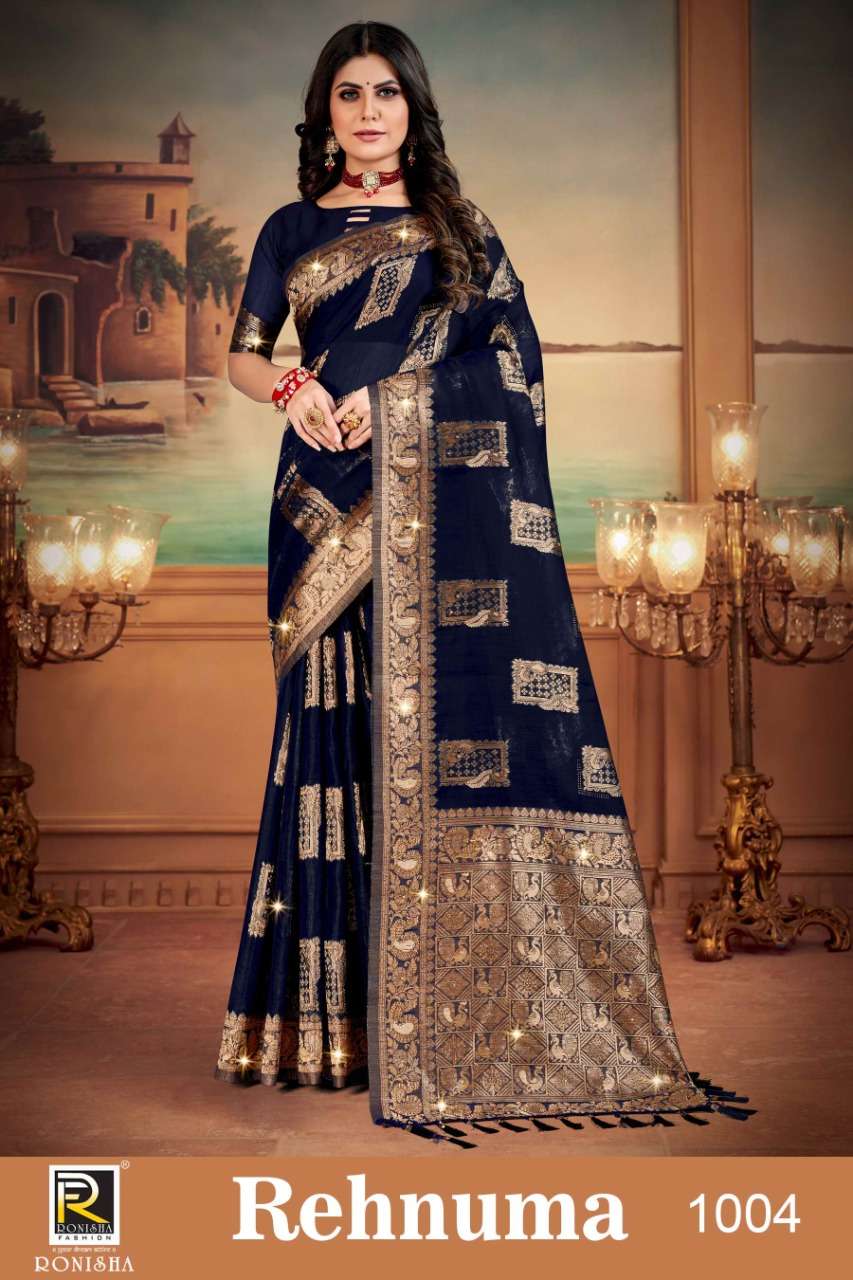 Ronisha Rehnuma Catalog Linen Cotton Silk Designer Sarees Wholesale