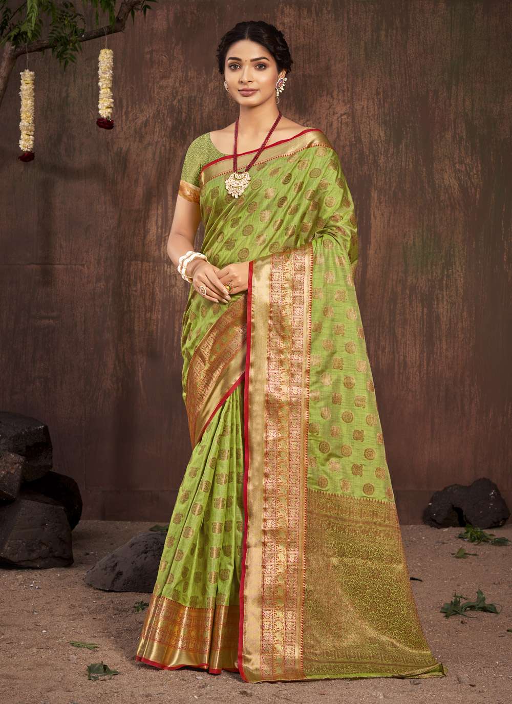 Sangam Sobhana Silk Catalog Weaving Designer Cotton Sarees Wholesale