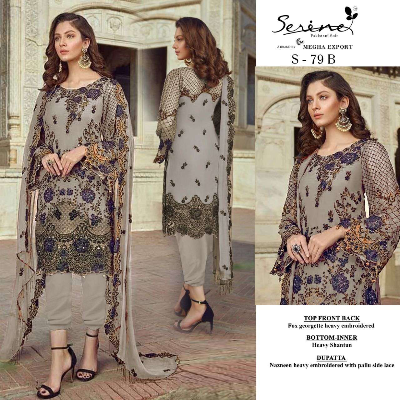 Serene S 79 Catalog Georgette Pakistani Salwar Suits Wholesale