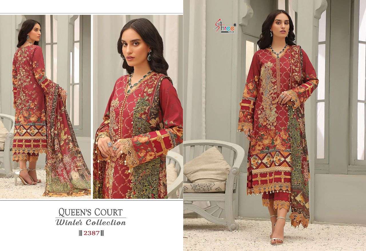 Shree Queens Court Winter Collection Catalog Pashmina Pakistani Salwar Suits