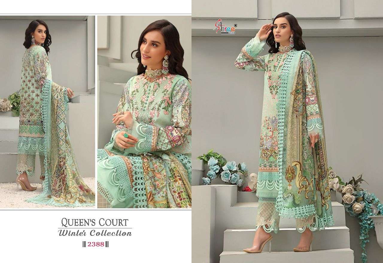 Shree Queens Court Winter Collection Catalog Pashmina Pakistani Salwar Suits