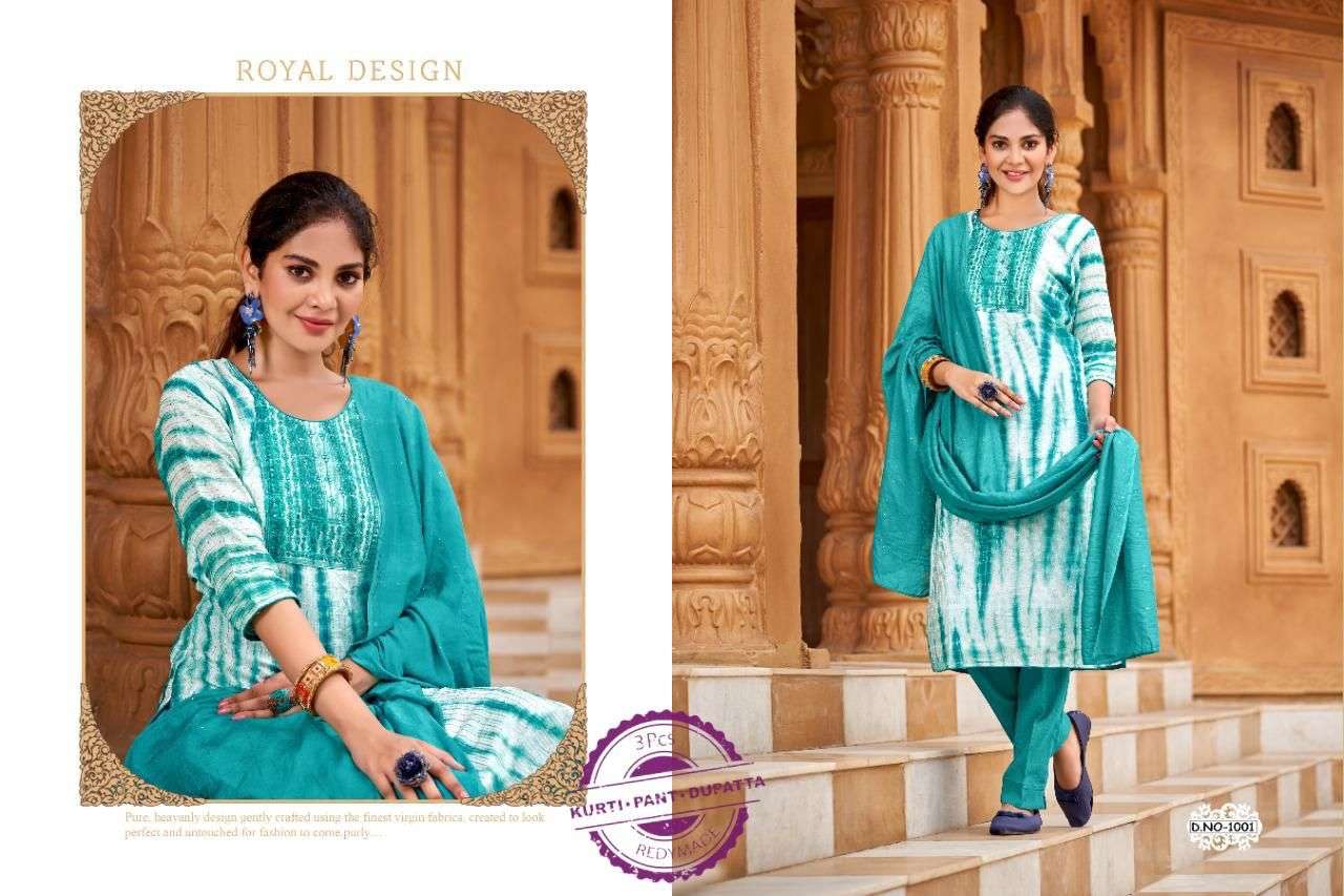 Smit Creation Hello Saburi Catalog Pure Chanderi Kurti With Bottom Dupatta Wholesale