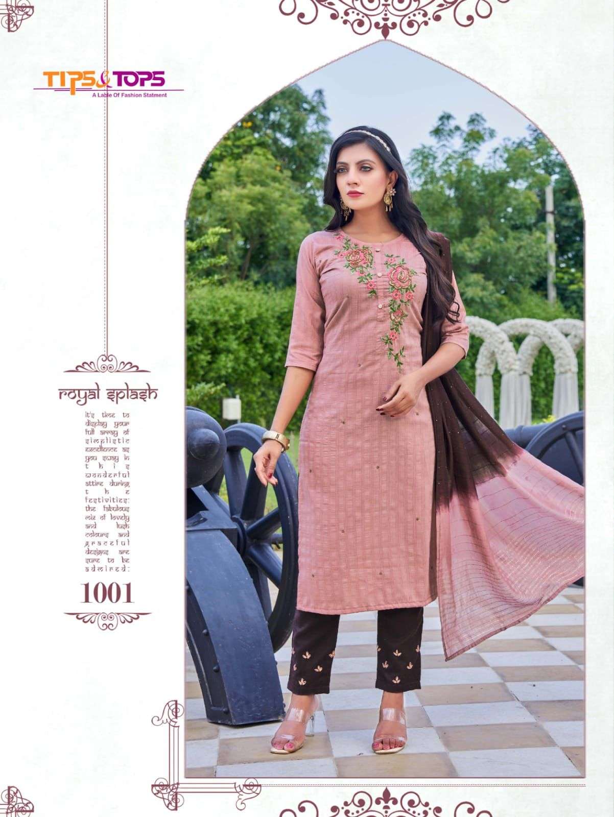 Tips & Tops Odhani Catalog Stylish Kurti Bottom And Dupatta