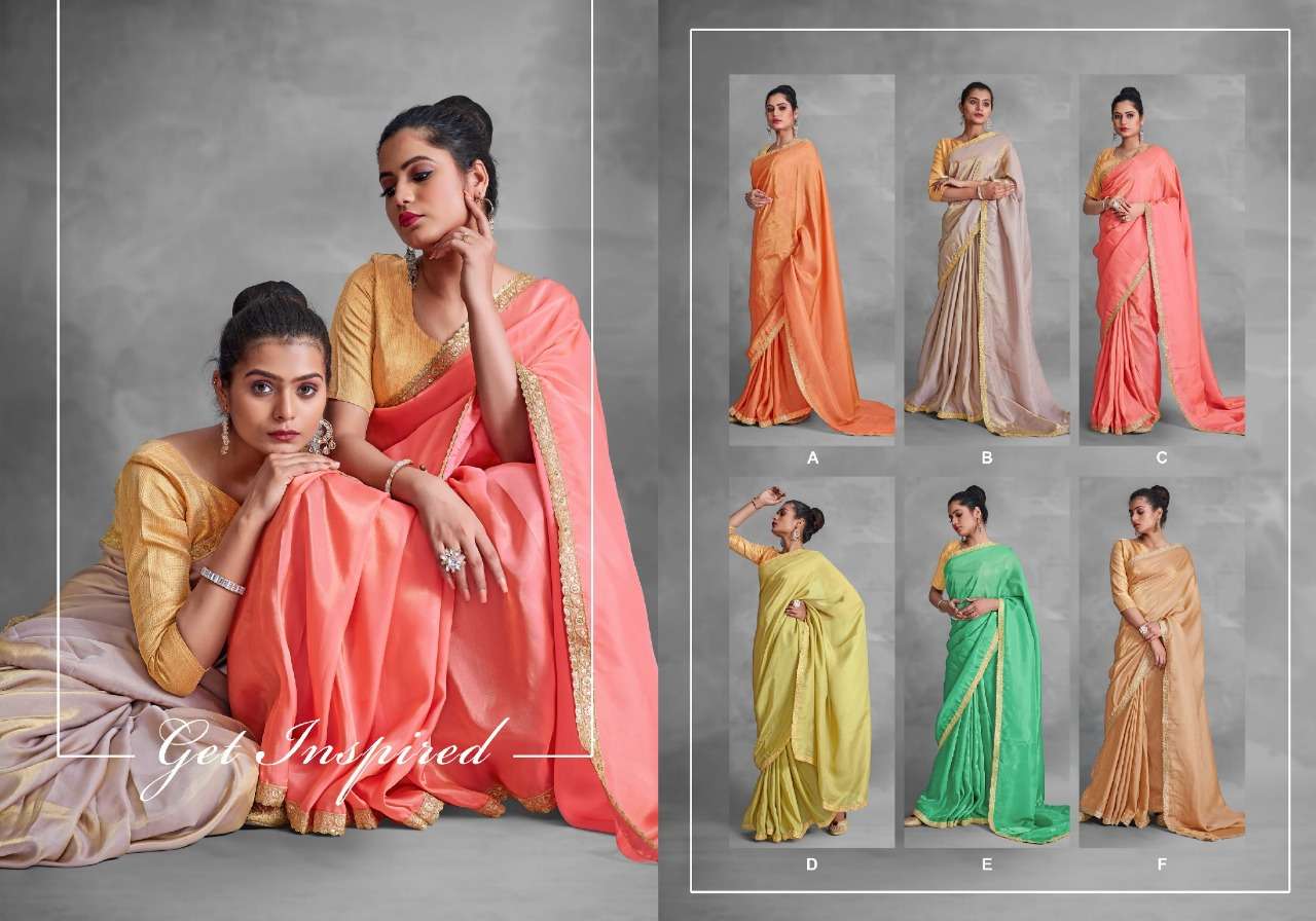 Ynf Aamran Catalog Organza Satin Festive Wear Sarees Wholesale