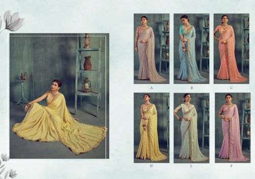 Ynf Kadhuwa Catalog Fancy Wear Georgette Wholesale Sarees