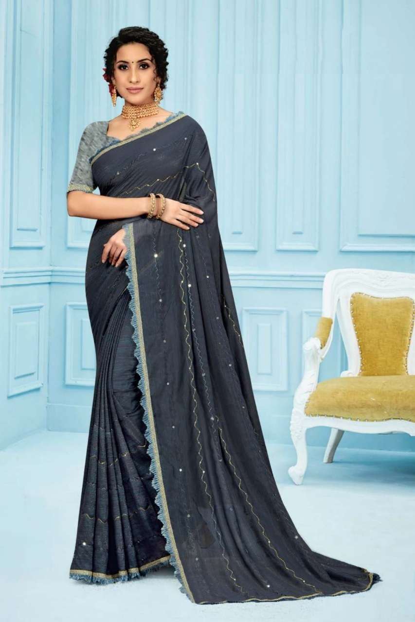 Ynf Totamaine Sequence Catalog Zari Georgette Fabric Sarees Wholesale