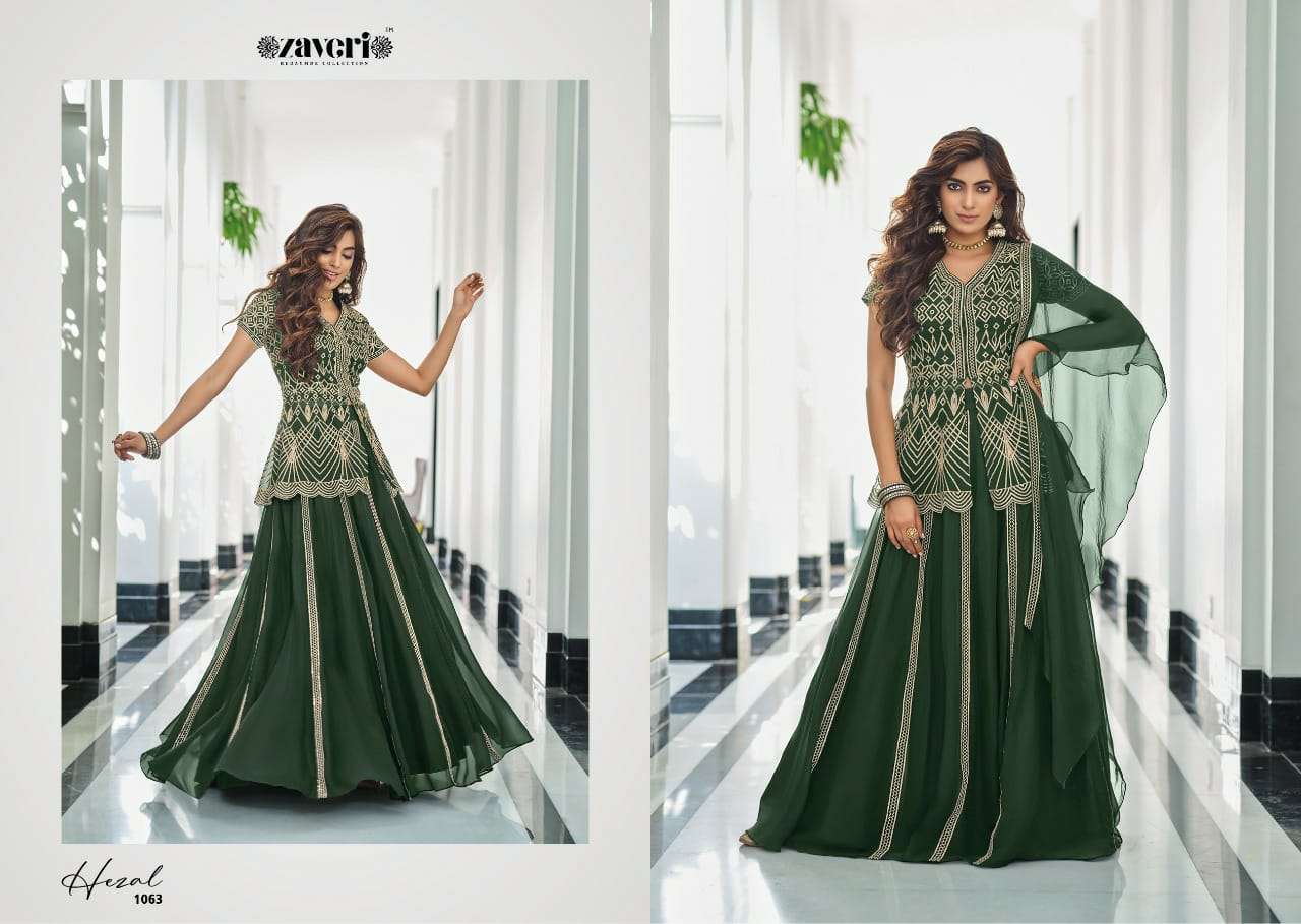Zaveri Hezal Catalog Exclusive Designer Wear Ready Made Salwar Suits Wholesale