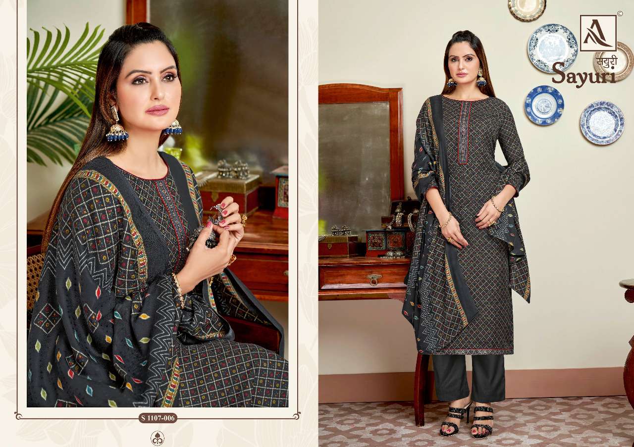Alok Sayuri Catalog Pure Pashmina Dress Materials Wholesale