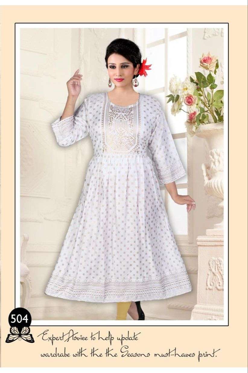 Beauty Queen Alfaaz Vol 5 Catalog Party Wear Designer Long Anarkali Kurtis Wholesale