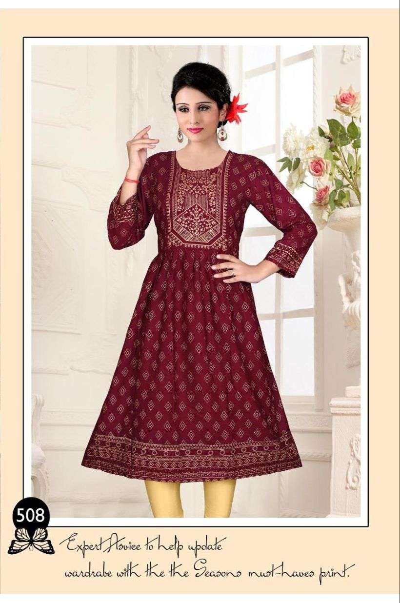 Beauty Queen Alfaaz Vol 5 Catalog Party Wear Designer Long Anarkali Kurtis Wholesale