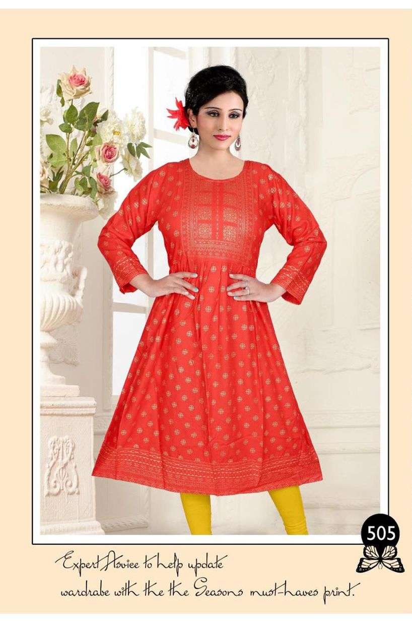 Beauty Queen Alfaaz Vol 5 Catalog Party Wear Designer Long Anarkali Kurtis Wholesale