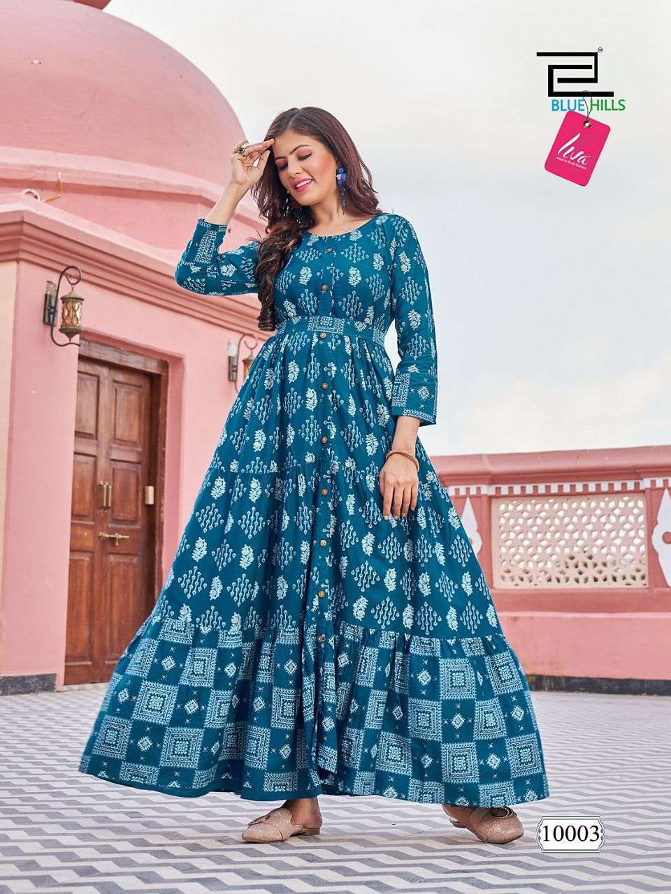Blue Hills Florencia Vol 10 Catalog Fancy Wear Anarkali Kurtis Wholesale