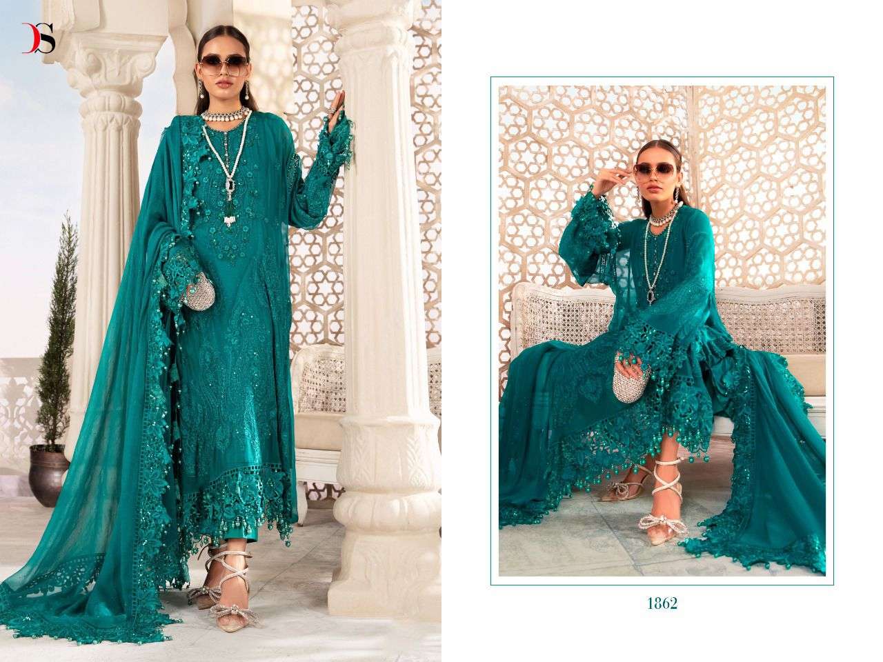 Deepsy Maria B Chiffon Vol 22 Catalog Pakistani Salwar Suits Wholesale