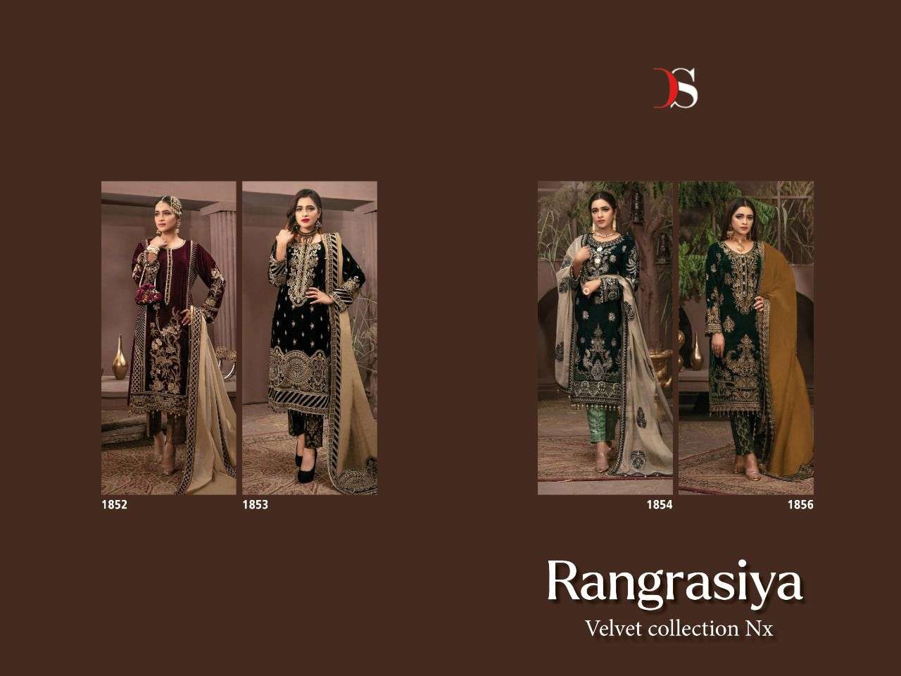 Deepsy Rangrasiya Velvet Collection Nx Catalog Pakistani Salwar Suits Wholesale
