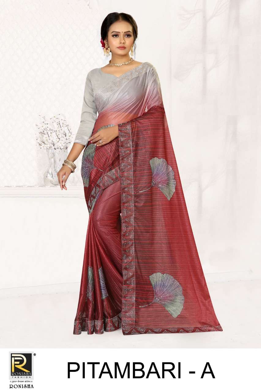 Ronisha Pitambari Catalog Casual Wear Lycra Printed Sarees Wholesale