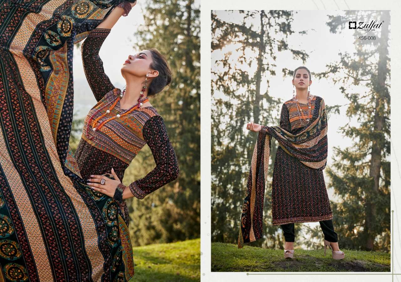 Zulfat Winter Nova Catalog Ready Made Exclusive Designer Dress materials Wholesale
