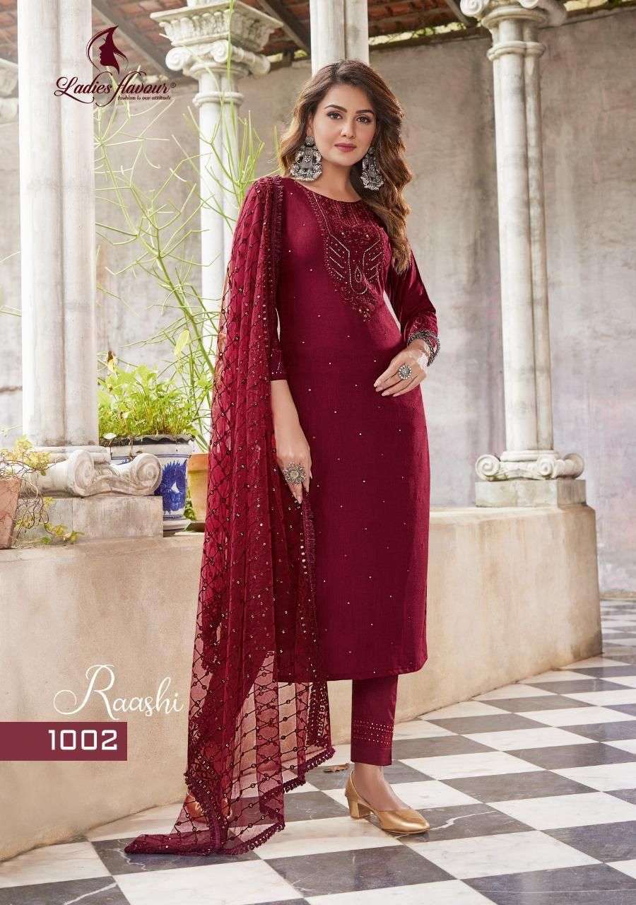 Ladies Flavor launching A New  Series Raashi In Readymade Salwar Suit  For upcoming festival 