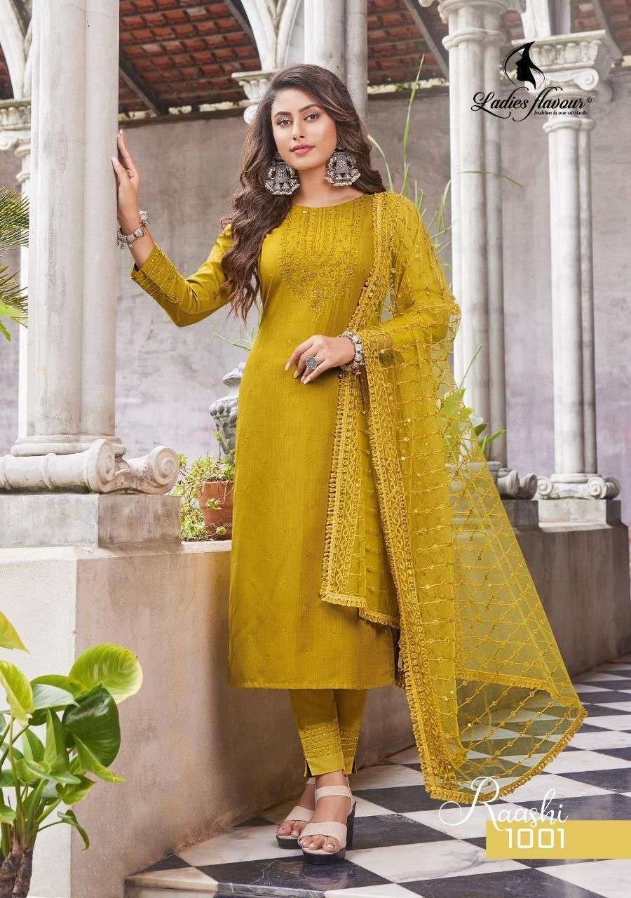 Ladies Flavor launching A New  Series Raashi In Readymade Salwar Suit  For upcoming festival 