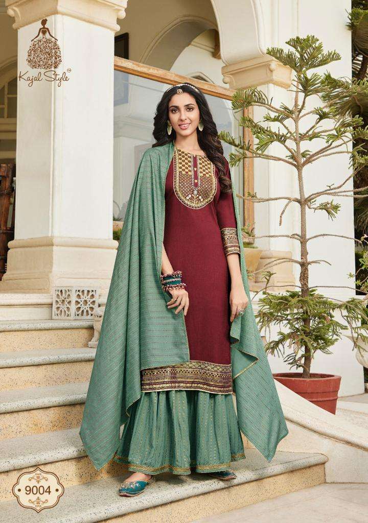 Most Awaited Fully Embroidered Designer Dupatta Collection With Kurti  Plazzo , Sharara & Pant  Set . 