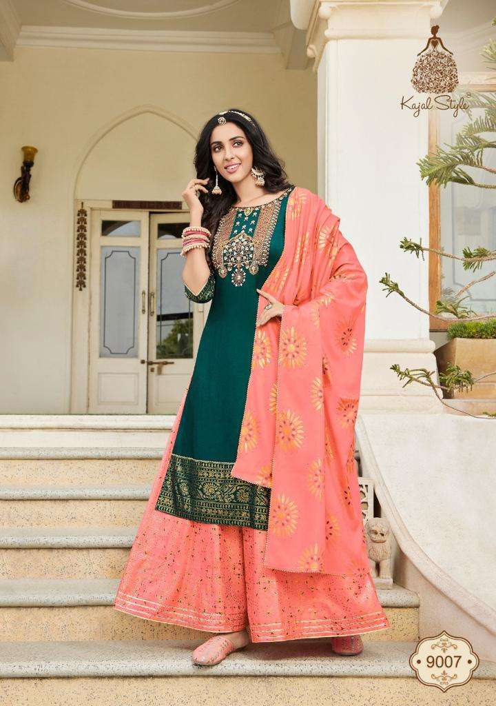 Most Awaited Fully Embroidered Designer Dupatta Collection With Kurti  Plazzo , Sharara & Pant  Set . 