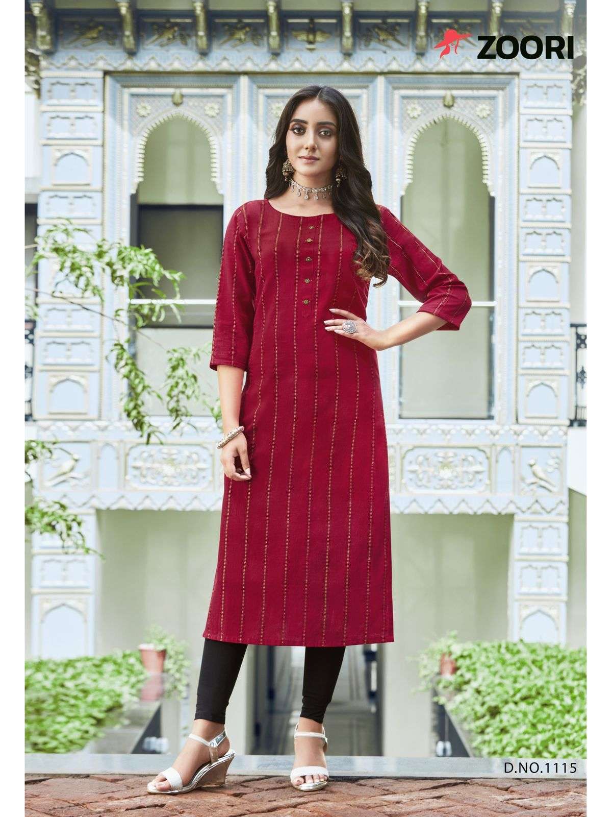  ZOORI Akshara Vol 19  Designer Rayon Printed Kurti {mittoo}