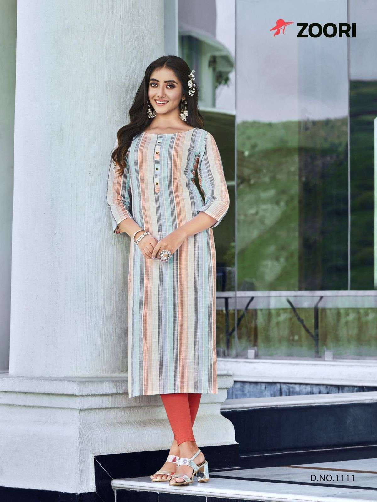  ZOORI Akshara Vol 19  Designer Rayon Printed Kurti {mittoo}