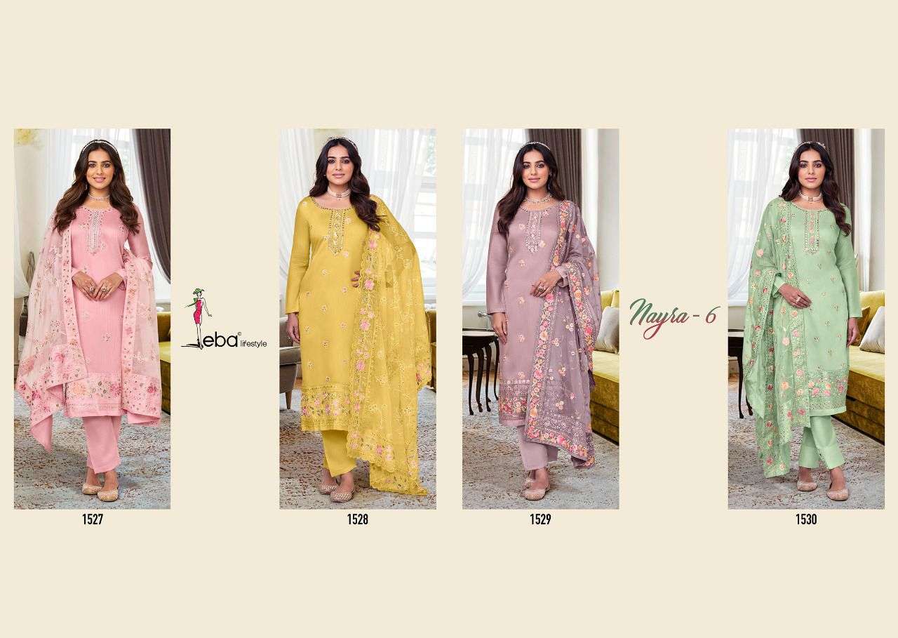 EBA Lifestyles Launch Pure Viscose Silk With Heavy Embroidery Salwar Suit With Heavy Embroidery Organza Dupatta