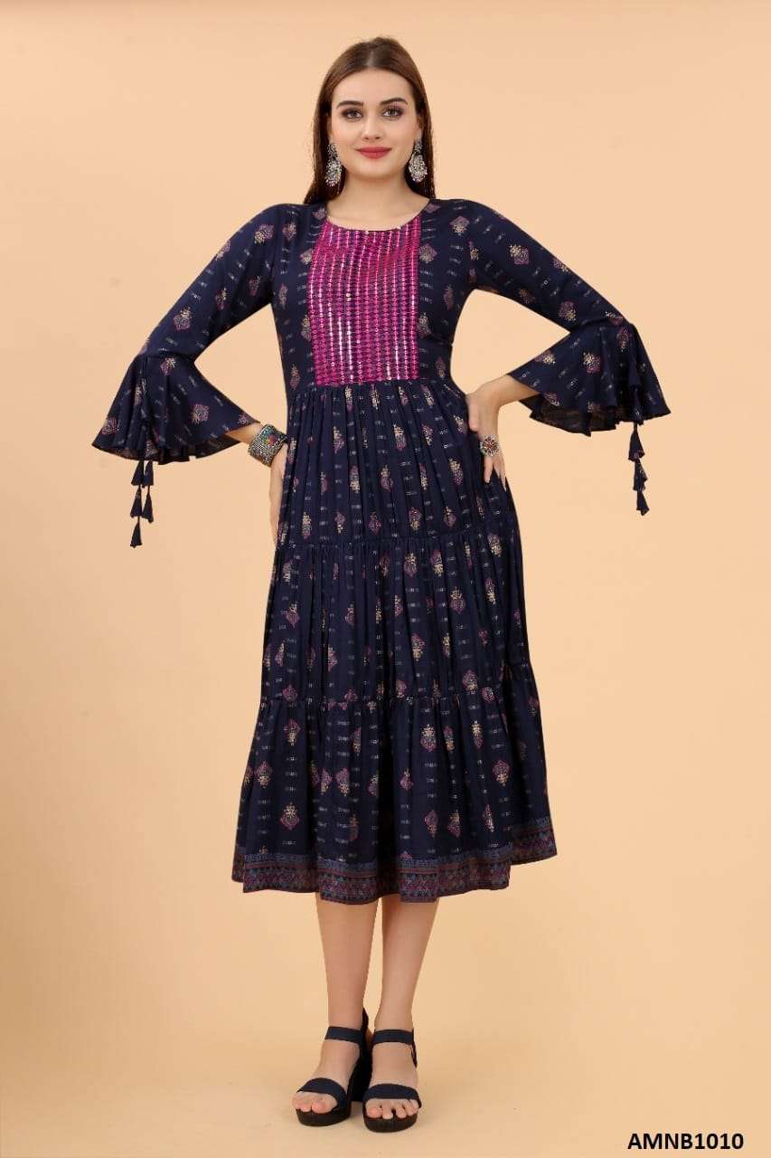 Growish Present Aamina 1 Fancy Tunic Designer Kurti On Different Pattern And Style On Wholesale